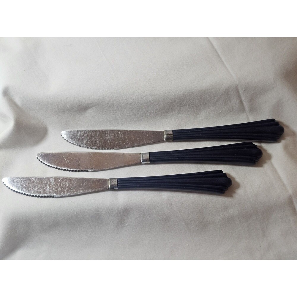 Vintage Navy Fan Shaped Flatware Lot Of 3 Art Deco
